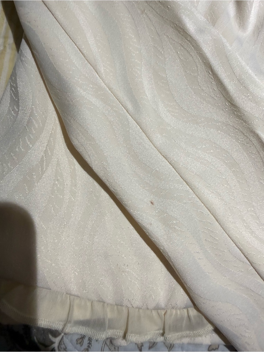 Ruby Rox Cream Textured Ruffle-Hem Blazer - Picture 2 of 14